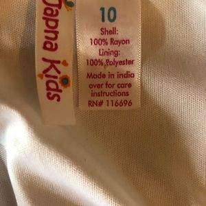 Girls Japna Kids size 10 embroidered dress